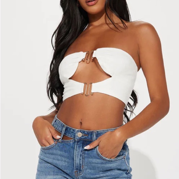 Fashion Nova Under-Bust Crop Top - Picture 3 of 8